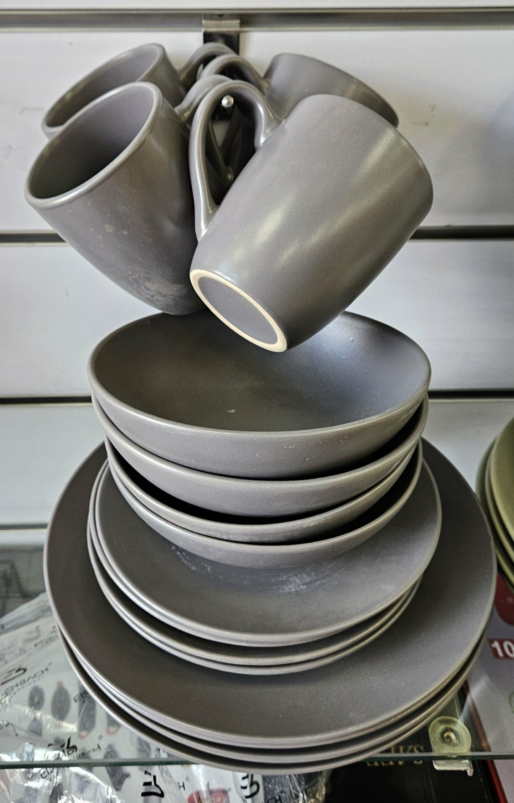 Service en porcelaine 16pcs Gris - YS-T45