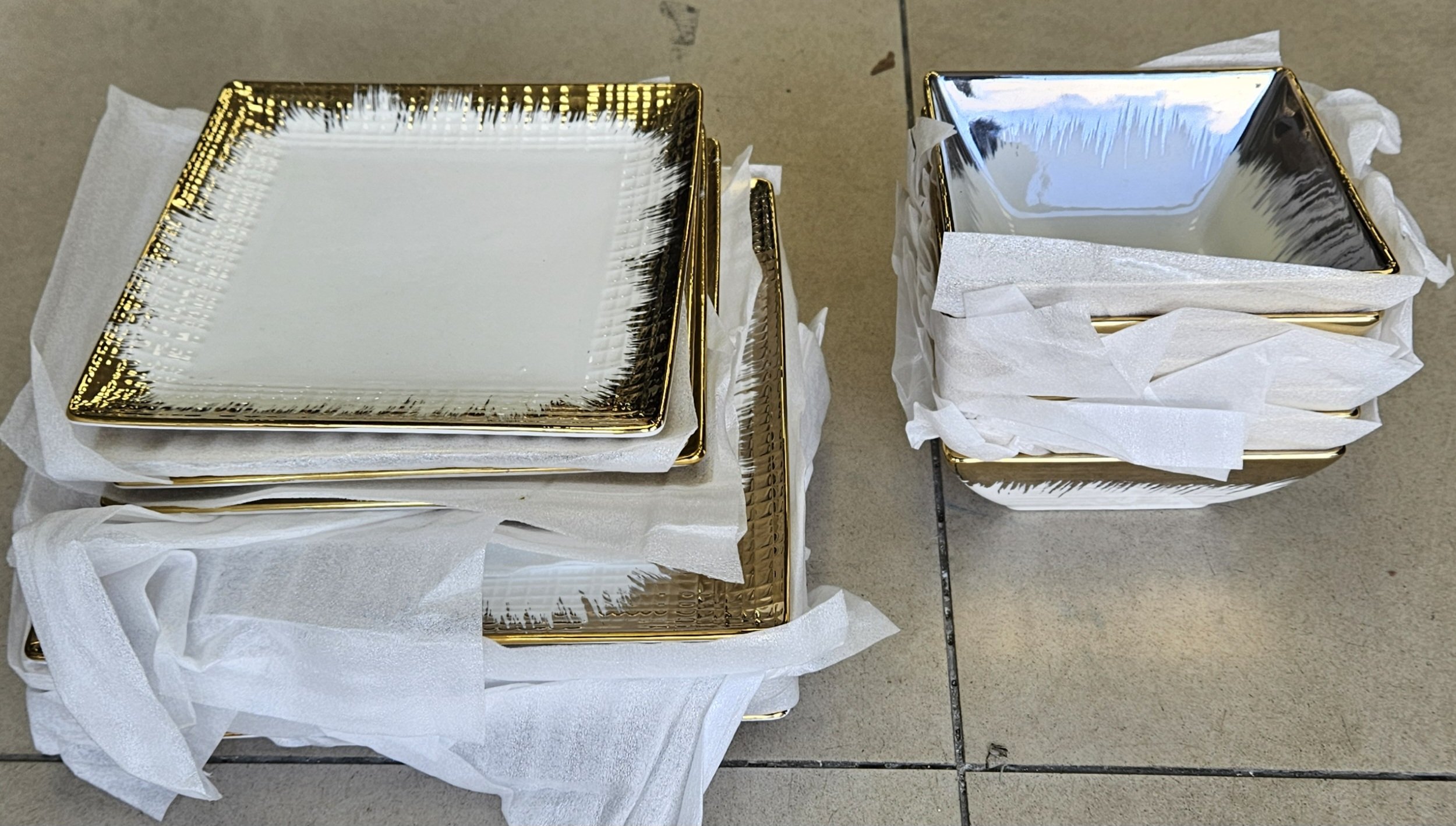 Service en porcelaine 18pcs - Carré - YS-T38