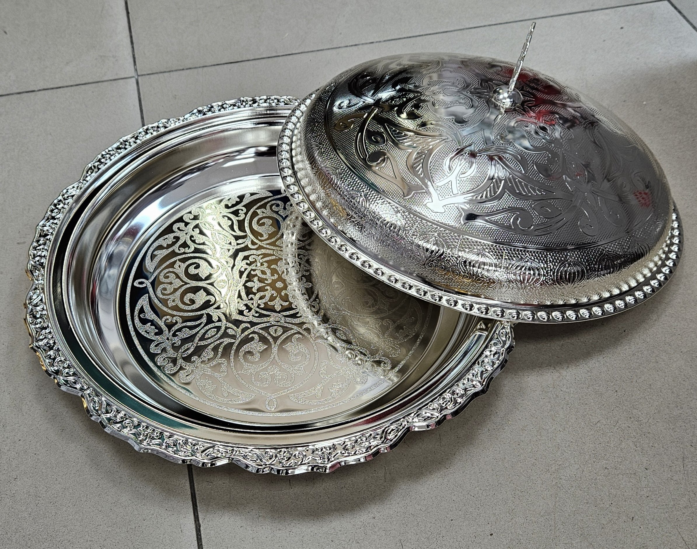 Plateau avec couvercle Silver - YS-W04