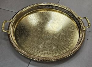 Plateau Rond avec poignet 55cm - Gold - YS-W14