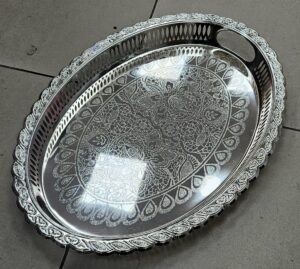 Plateau oval 46.5cm*33.5cm Silver - YS-W18