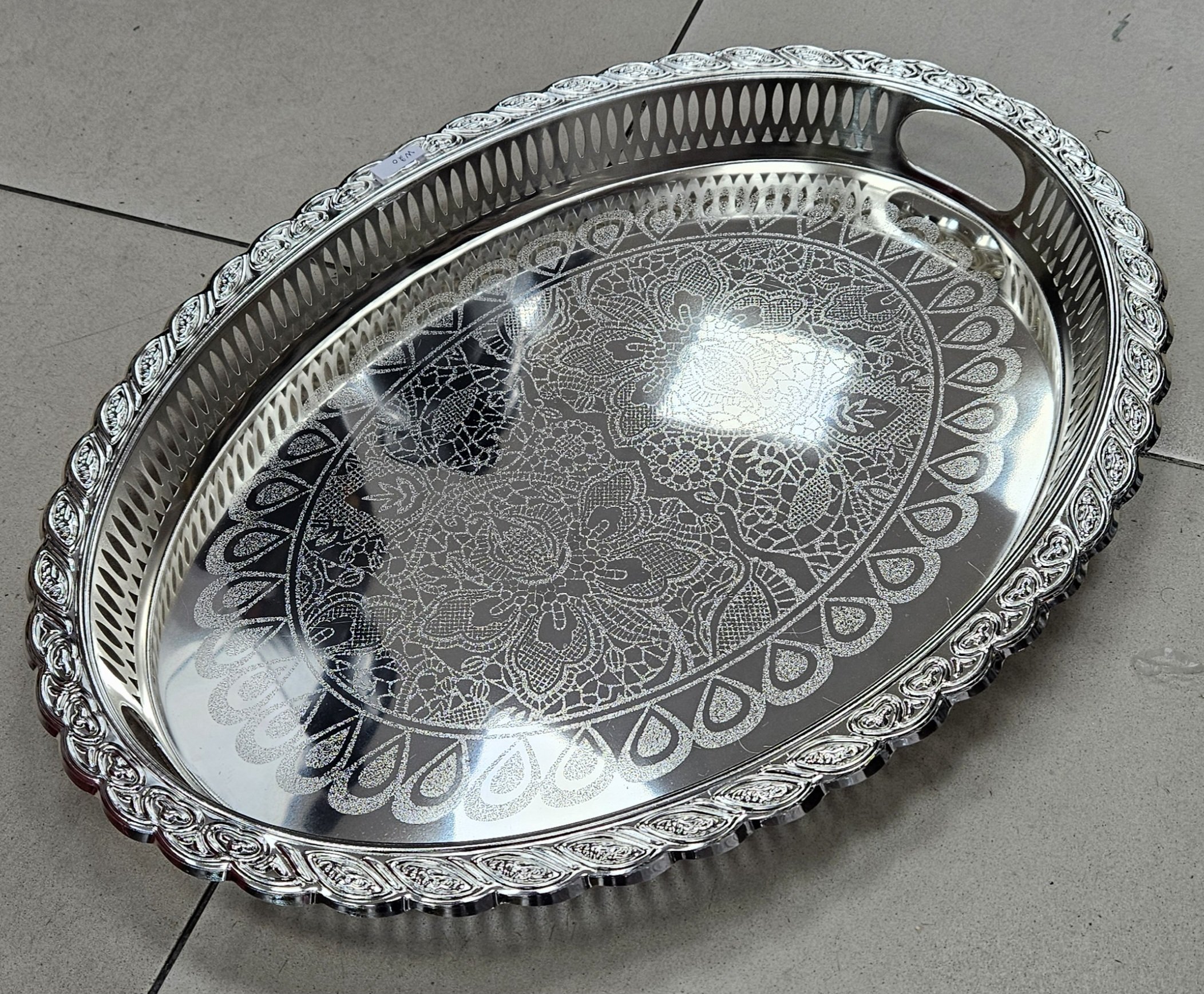 Plateau oval 55.5cm*41cm Silver - YS-W20