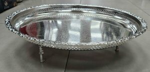 Plateau avec pied 55cm Silver - YS-W07