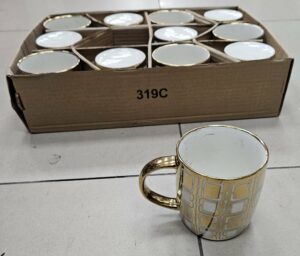 Mug en porcelaine X12 Gold - YS-T60