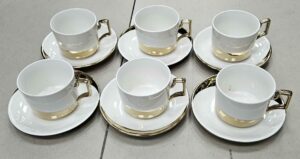 Service à café 260ML + Dessous de tasses - GOLD - YS-T31