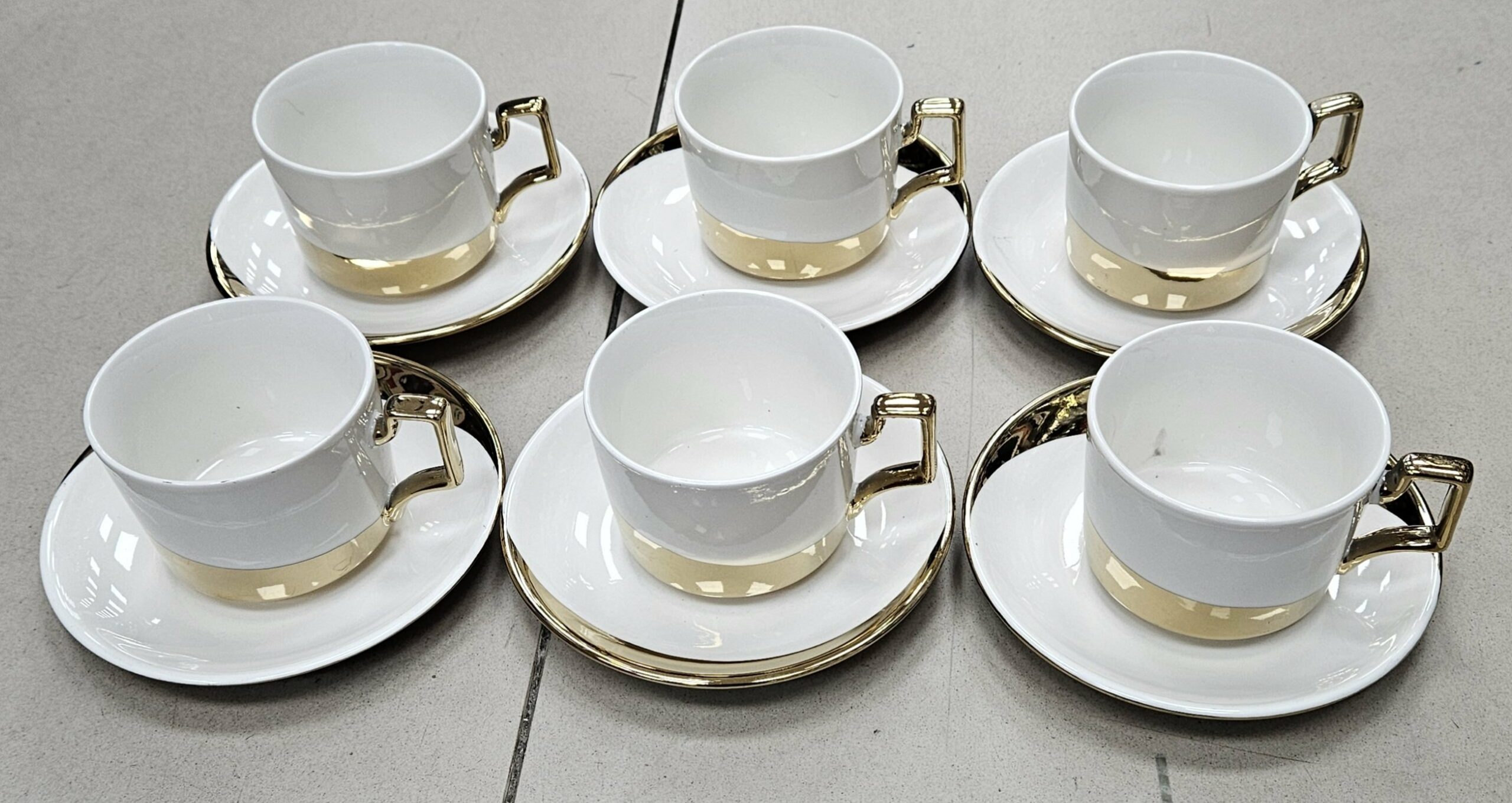 Service à café 260ML + Dessous de tasses - GOLD - YS-T31