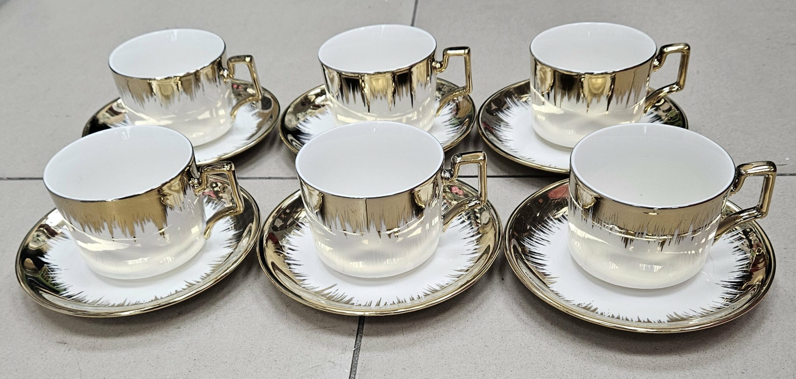 Service à café 260ML + Dessous de tasse - GOLD - YS-T27