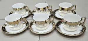 Service à café 260ML + Dessous de tasse - GOLD - YS-T27