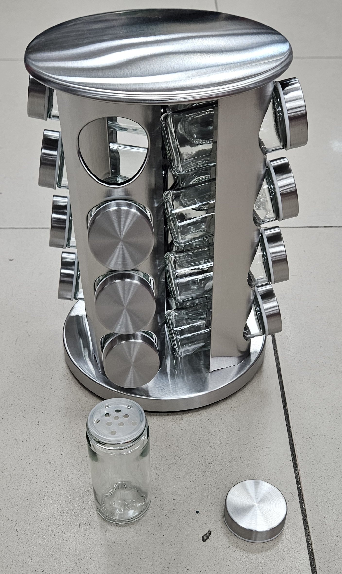 Caroussel à épices 16pcs - Silver - YS-D07