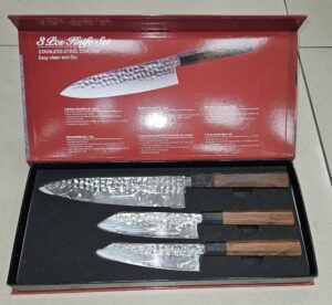 Couteaux Martelé 3pcs EB