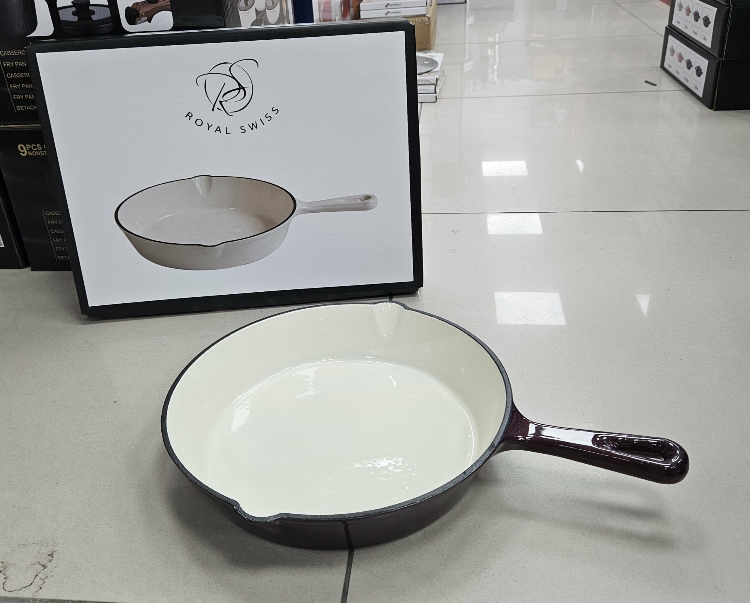 Poele 25.5cm Fonte d'Aluminium - Violet