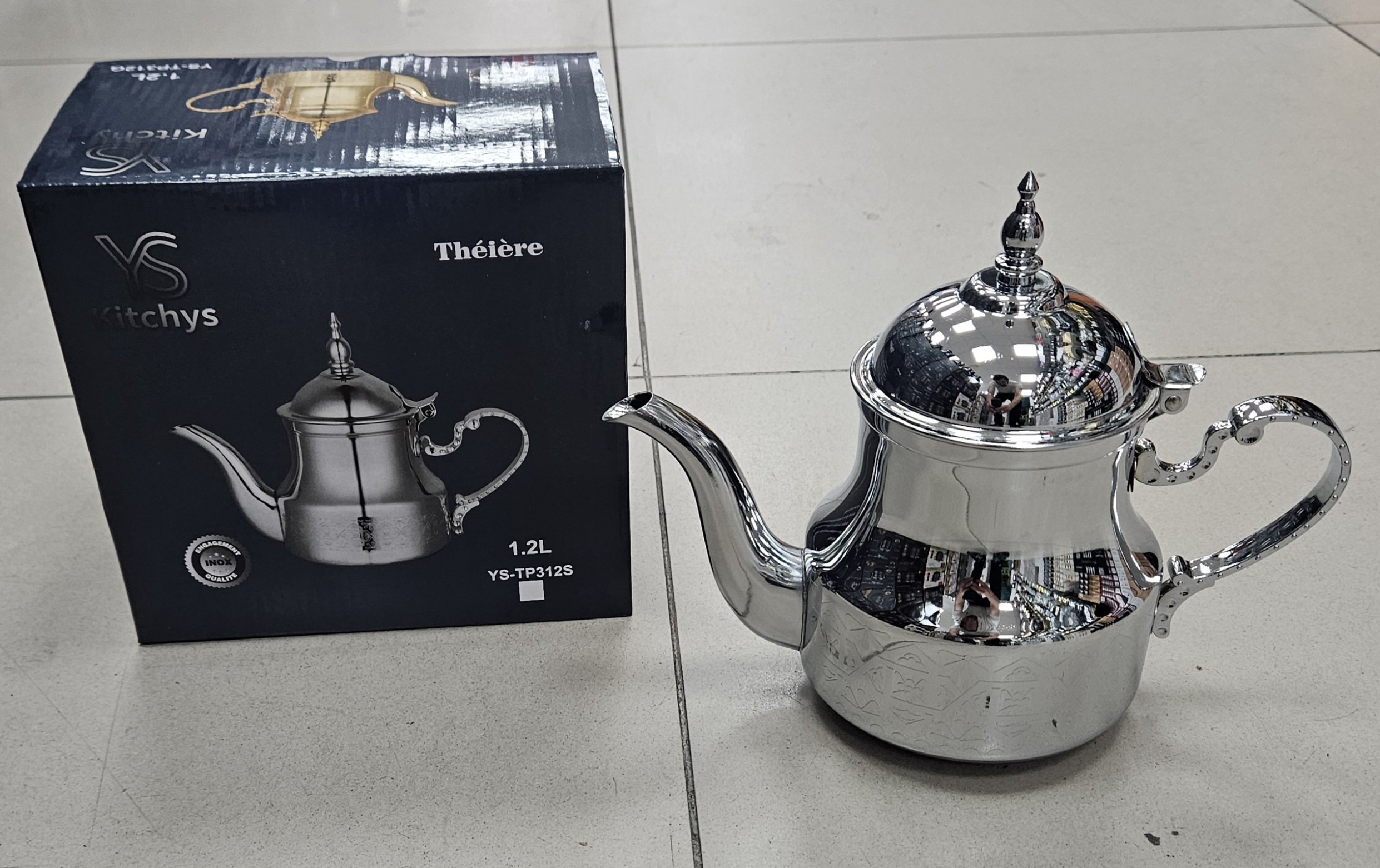 Theiere Inox Silver 1.2L - YS-TP312S