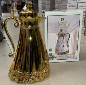 Thermos 1 L Full Gold - Intérieur Verre Rose