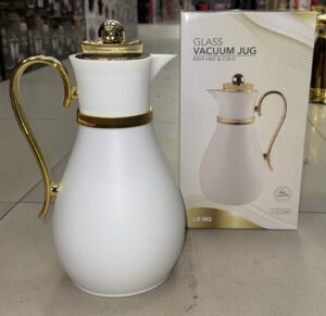 Thermos 1L collier - intérieur verre rose