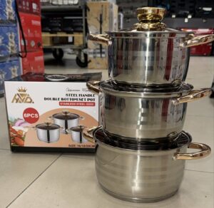 Faitout inox 16/18/20cm Gold