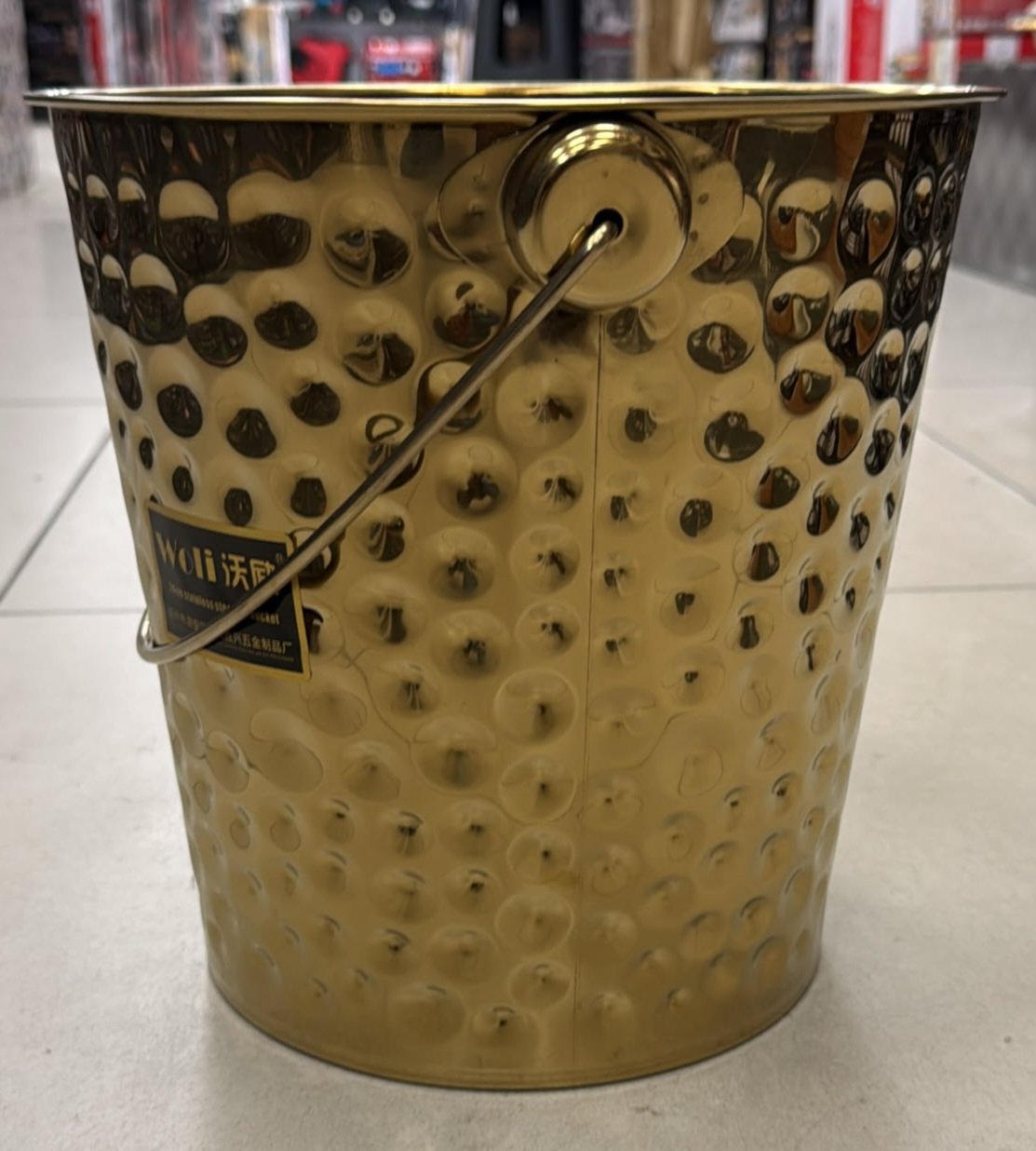 Seau à Champagne Martelé Gold