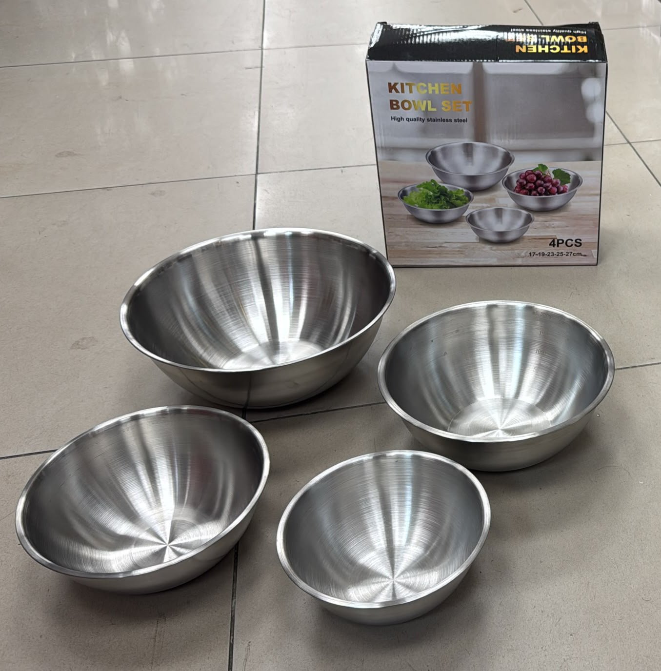 Bol 4 Pièces INOX