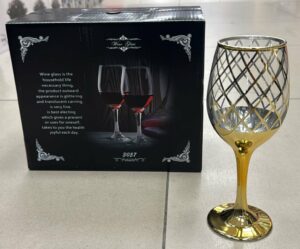 Verre 6 Pièces Dorée - Qd4