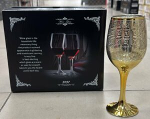 Verre 6 Pièces Dorée - Qd1