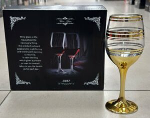 Verre 6 Pièces Dorée - Qd3