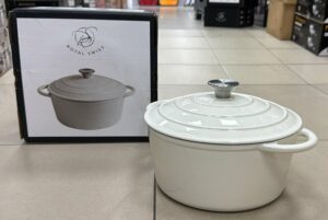 Faitout 22cm Fonte d'Aluminium - Blanc