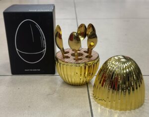 Oeuf Strillé Gold petit - Ménagère 6pcs - Cueillere à désert X6