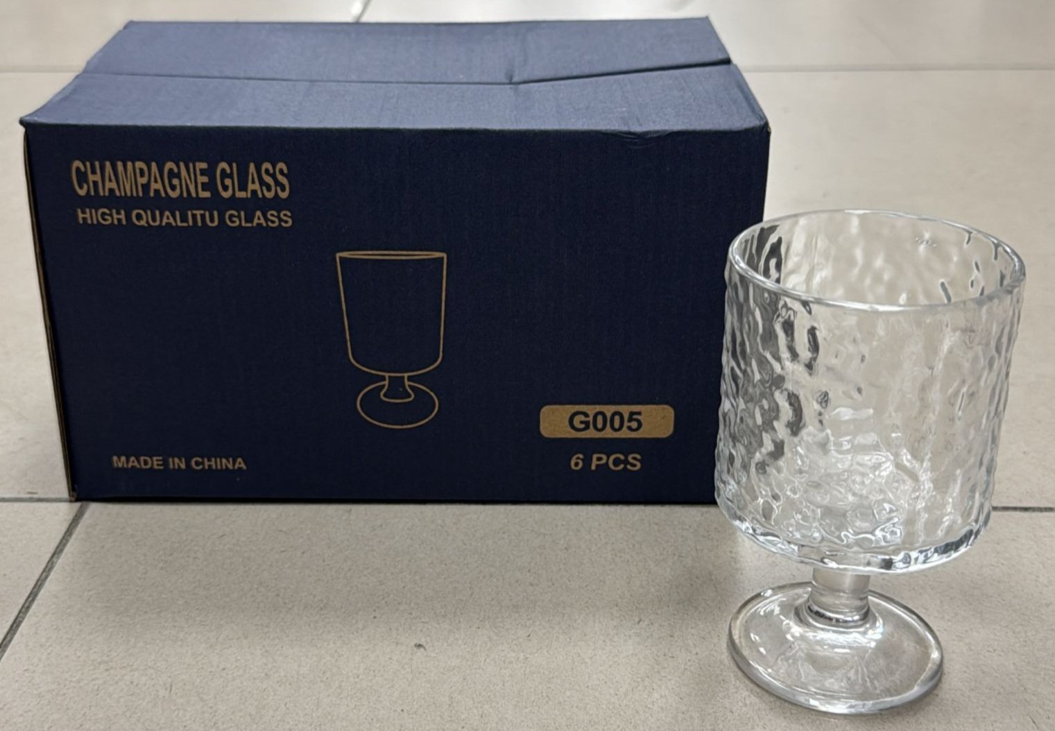 Verre à pied 6pcs - Petit - MC016