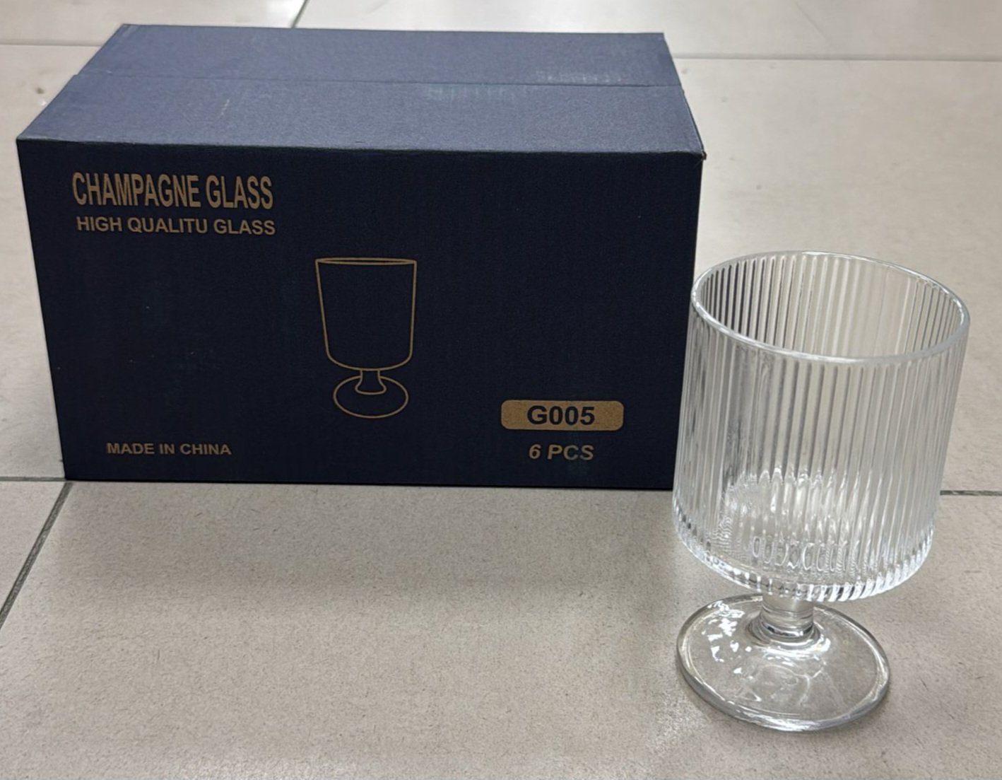 Verre à pied 6pcs - Petit - MC016ST