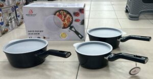 Casserolle 3pcs + couvercle PP - Avec Boite