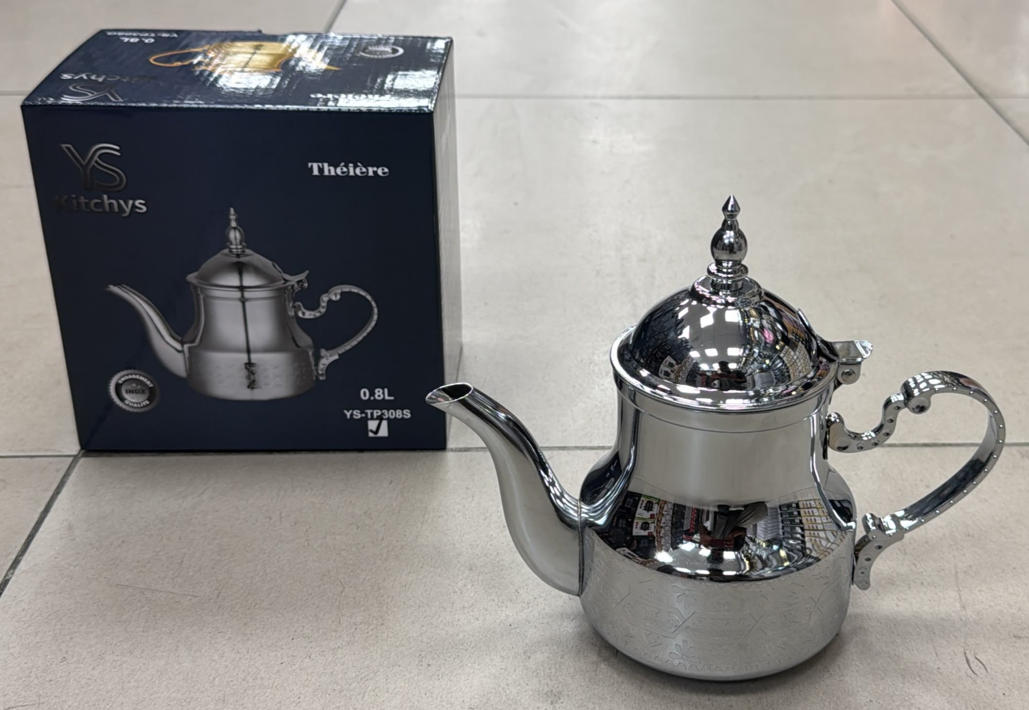 Theiere Inox Silver 0.8L - YS-TP308S