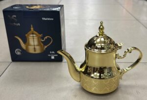 Theiere Inox Gold 0.8L - YS-TP308G