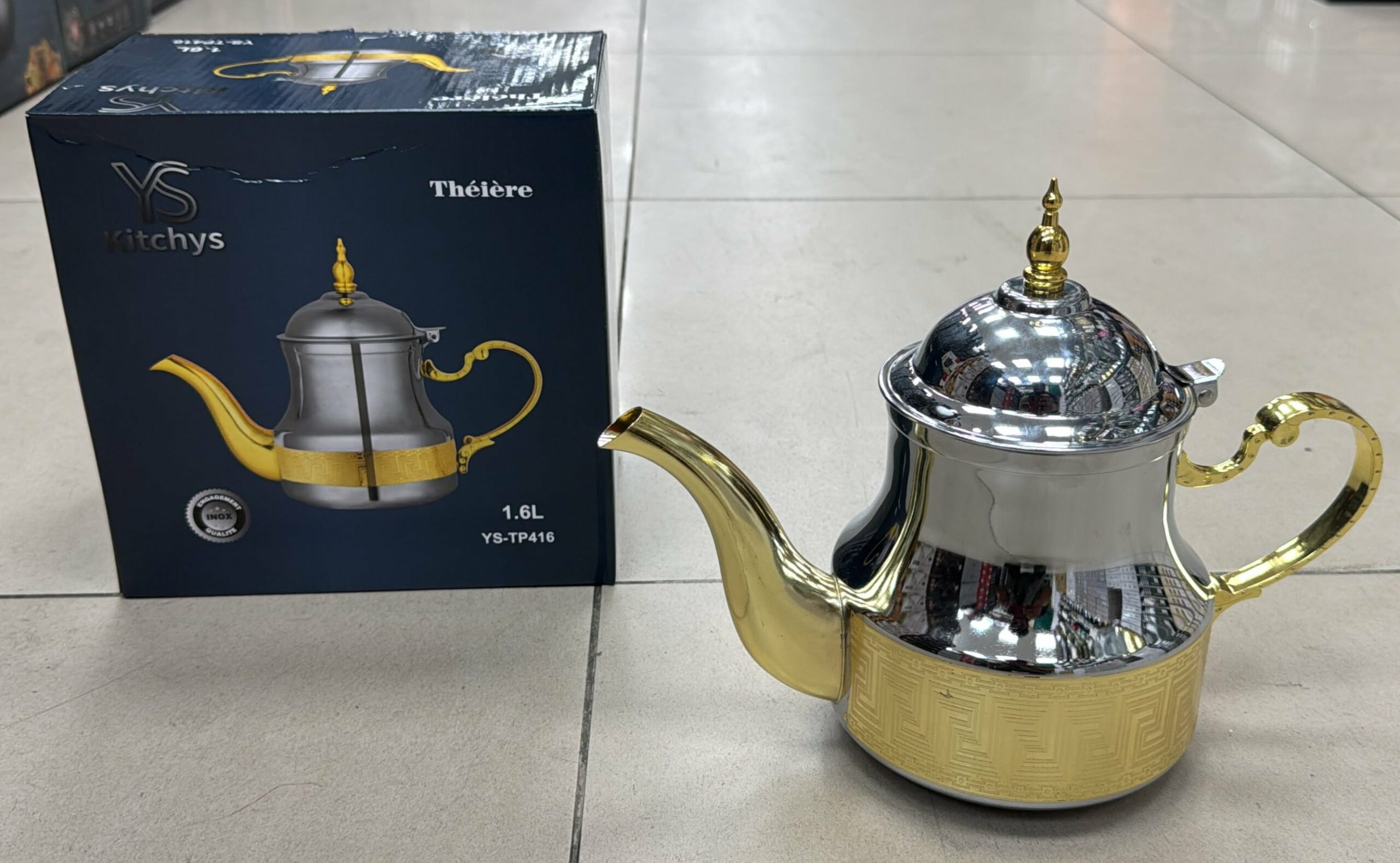 Theiere Inox Bicolore - YS-TP416