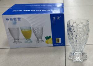 Verre 6pcs Ecaille de poisson - Y13075-1