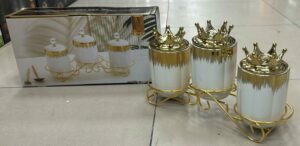 Presentoir 3 pots Couronne - YDH-5809