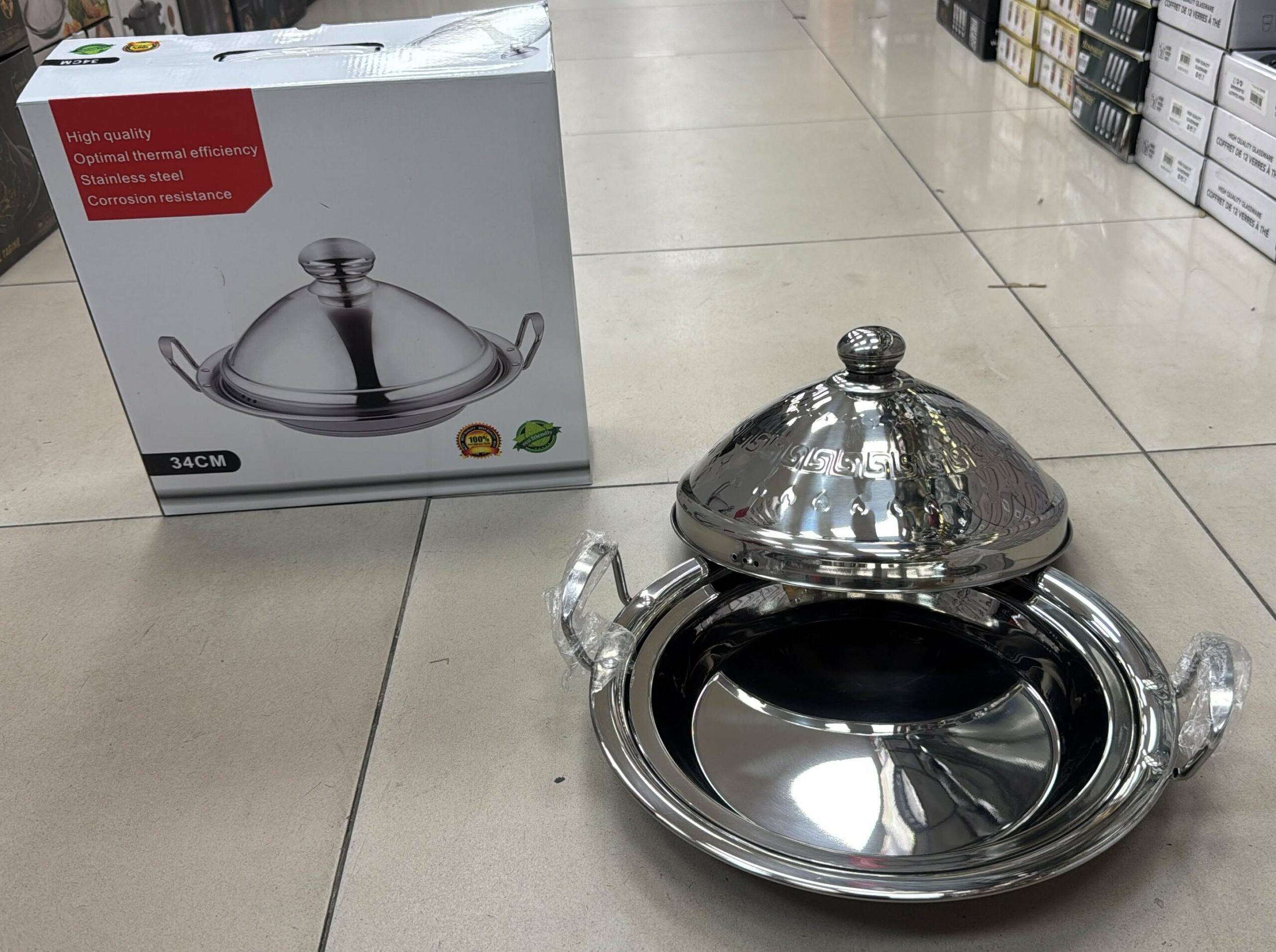 Tajine Inox/Inox 34cm