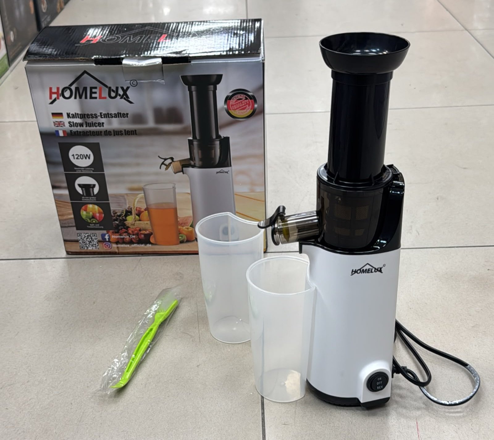 Extracteur de jus lent - 120W