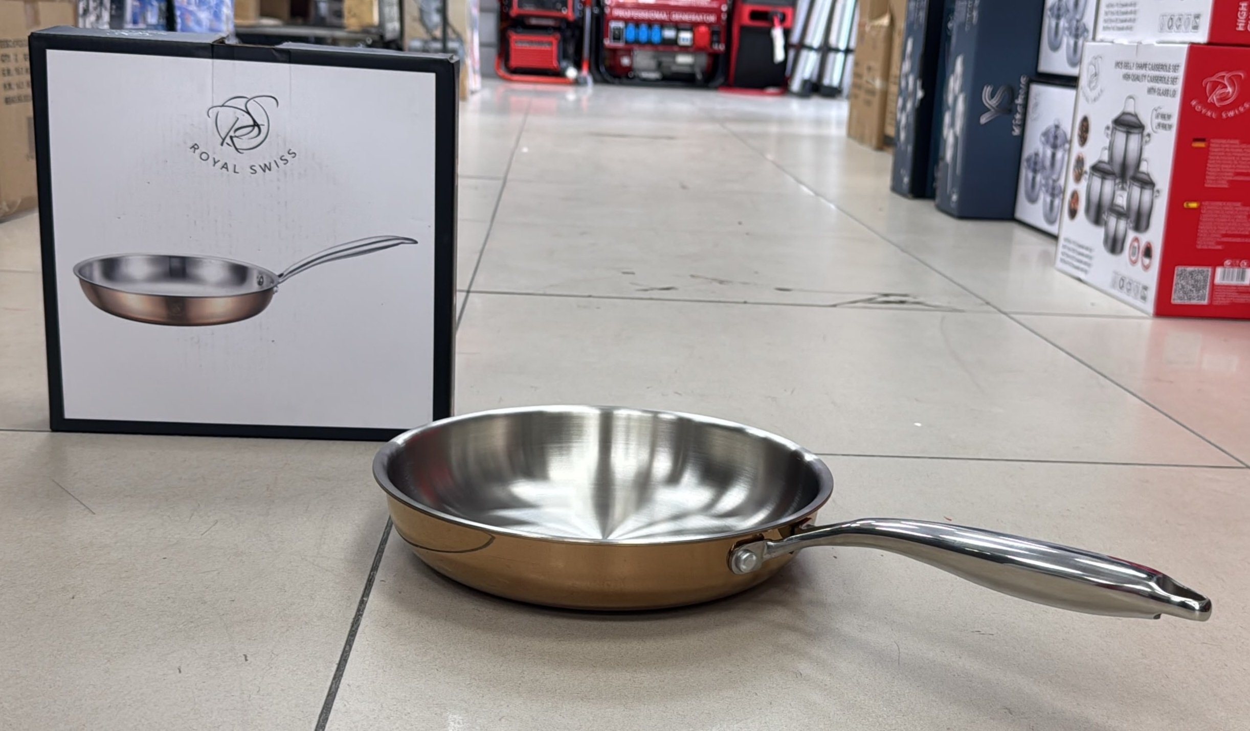 Poele 24cm Inox/Copper