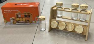 Pot à épices 8pcs en Bois