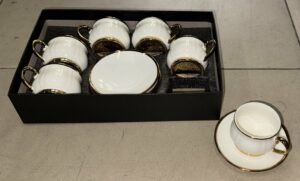 Service à café 12pcs en Porcelaine - YS-CR15