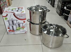 Faitout 3pcs profond en inox - RL-SP4