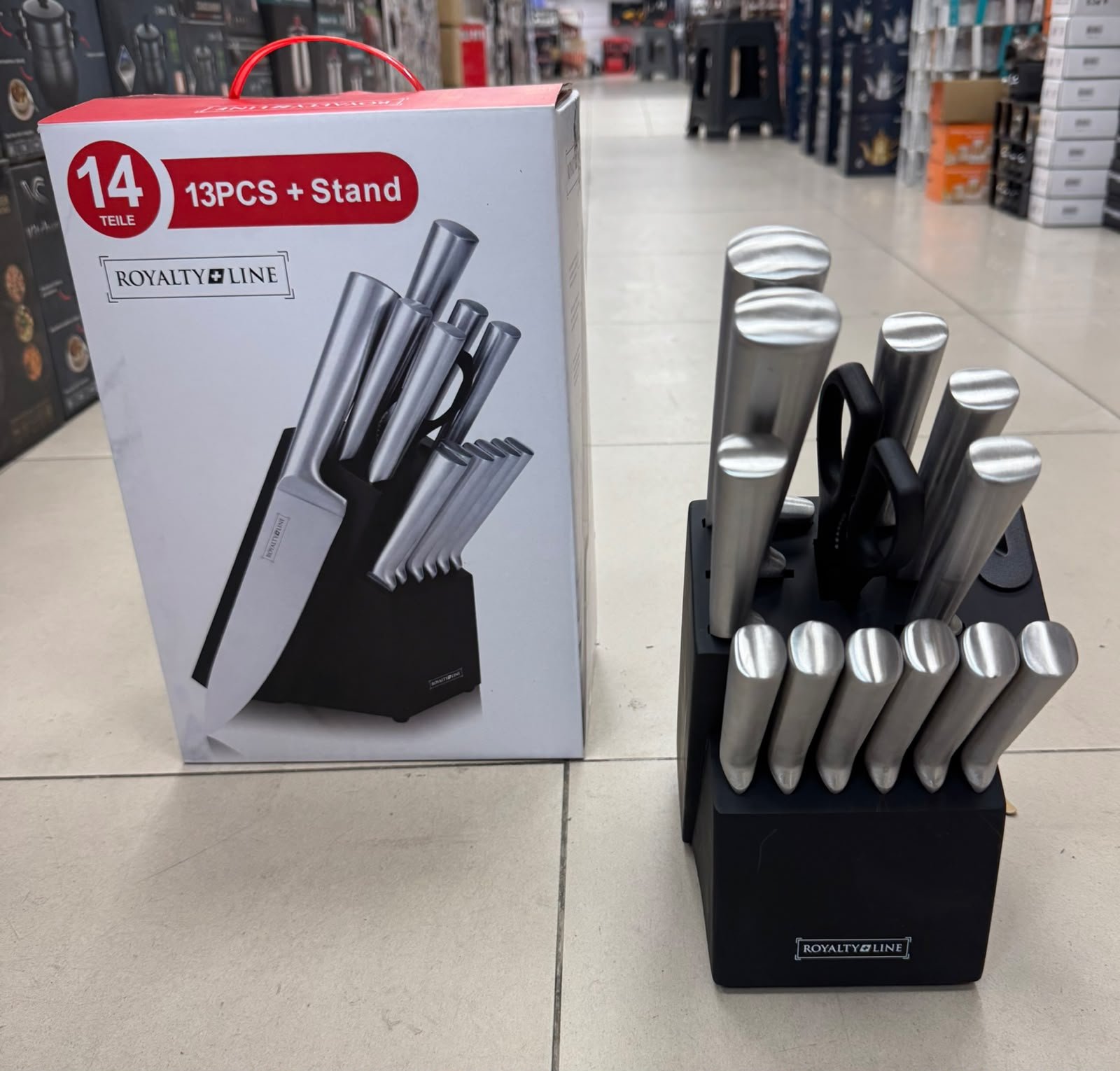 Couteaux socle 13pcs Inox - RL-KB14S