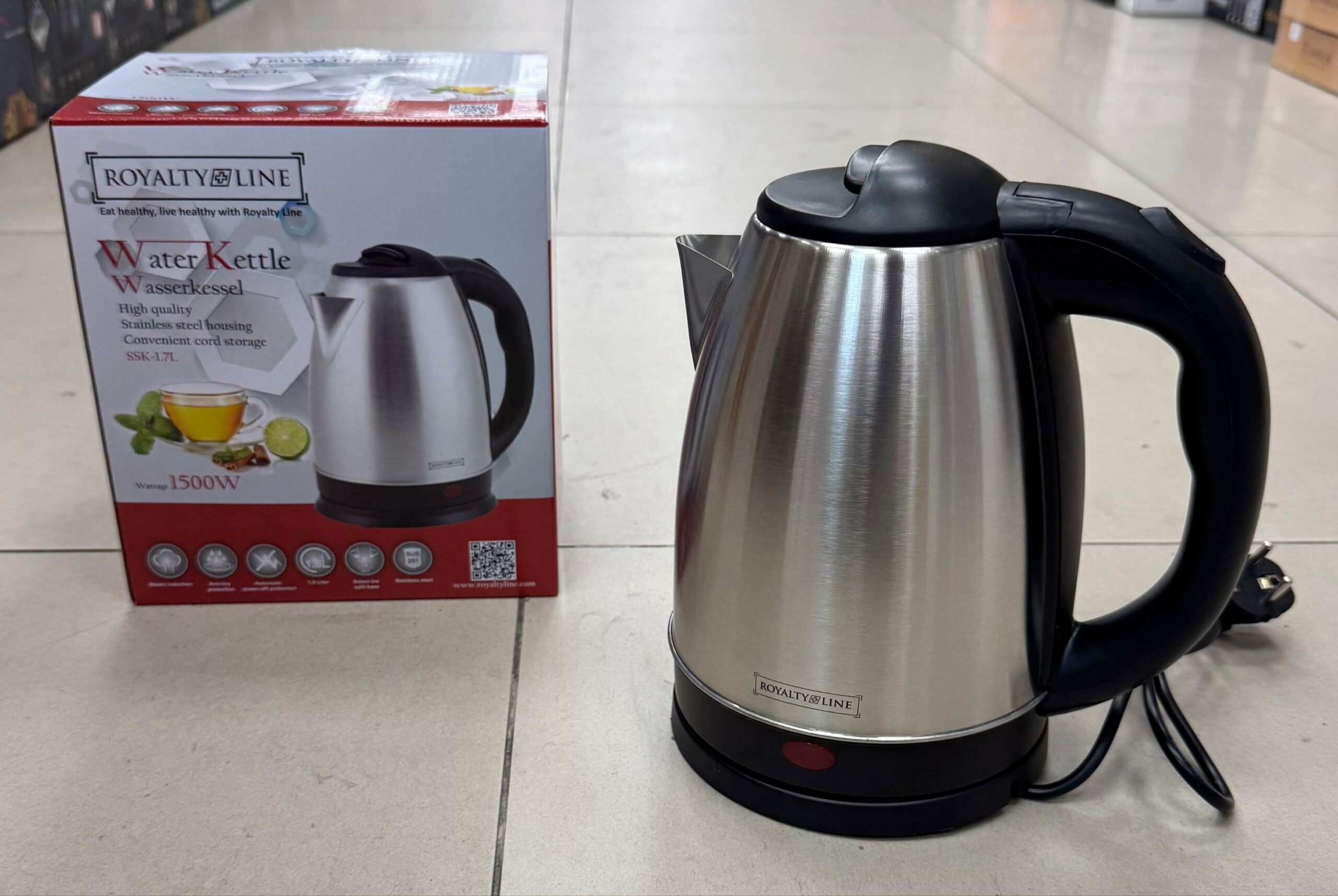 Bouilloire 1.8L Gris