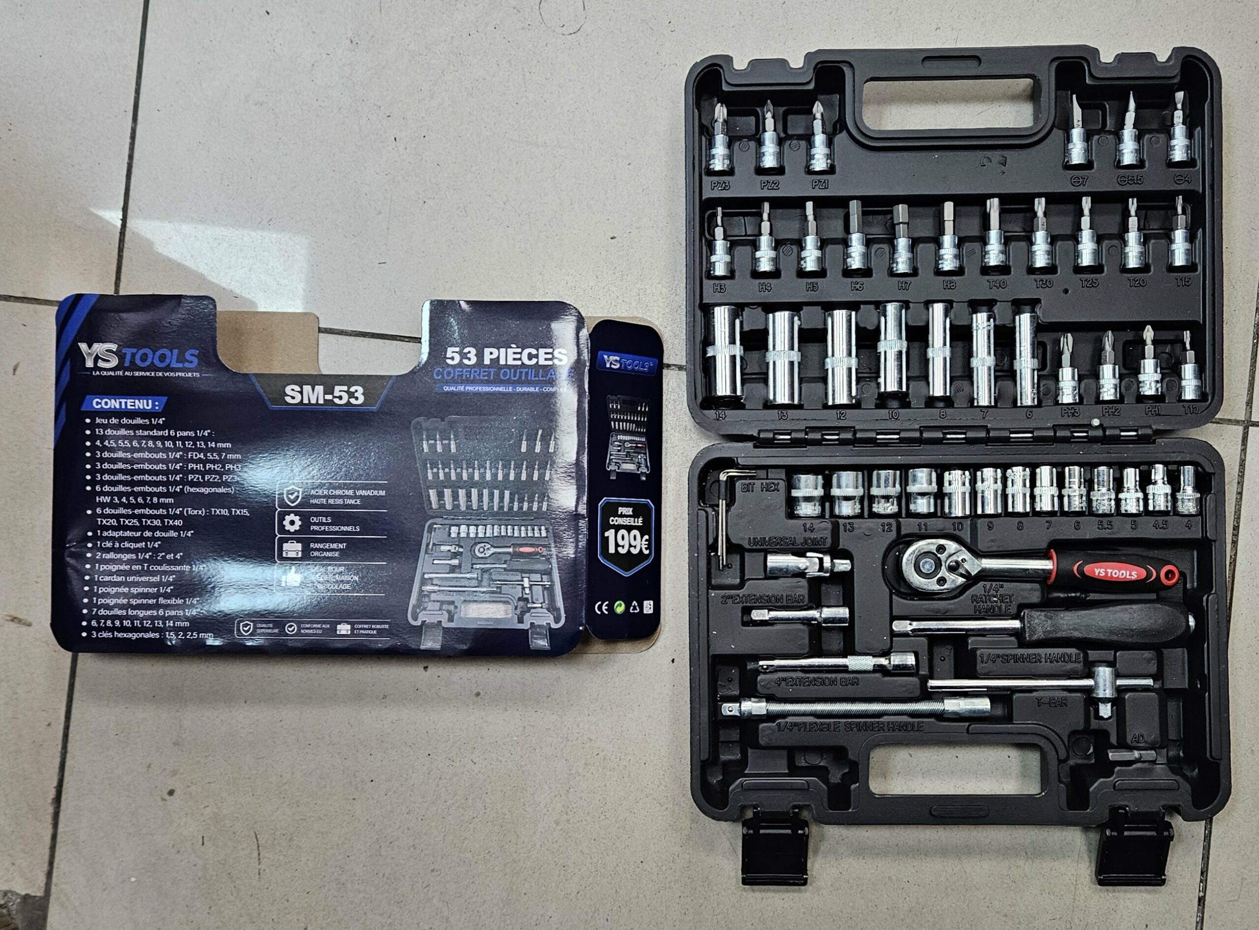 Caisse 53pcs - YS-SM53