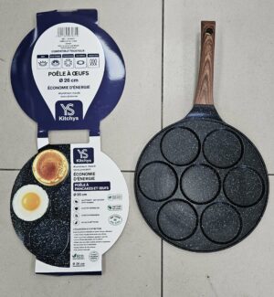 Pancake Pan 7 trou Noir