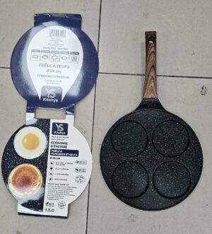 Pancake pan 4 trou Noir