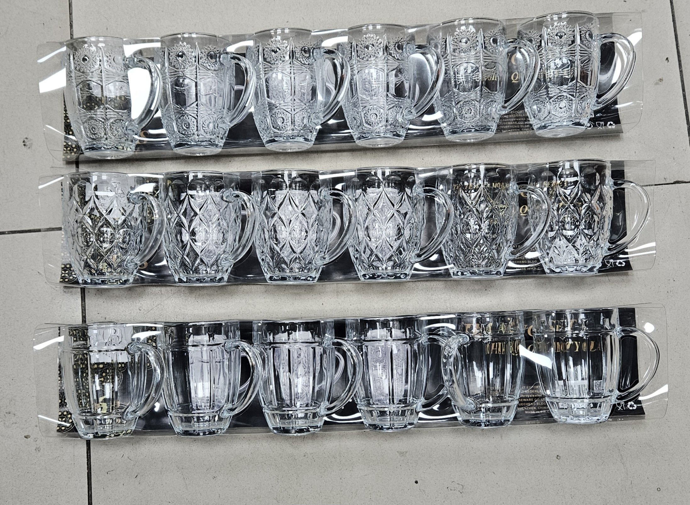 Verre 6pcs avec manche - Louvira