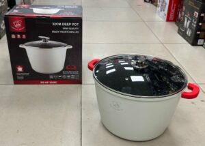Faitout 32cm profond Blanc